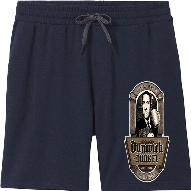 

DUNWICH SOMBRE Lovecraft Miskatonic University Logo Cthulhu Black shorts for men Men Shorts 100% Cotton Prinmen Shorts