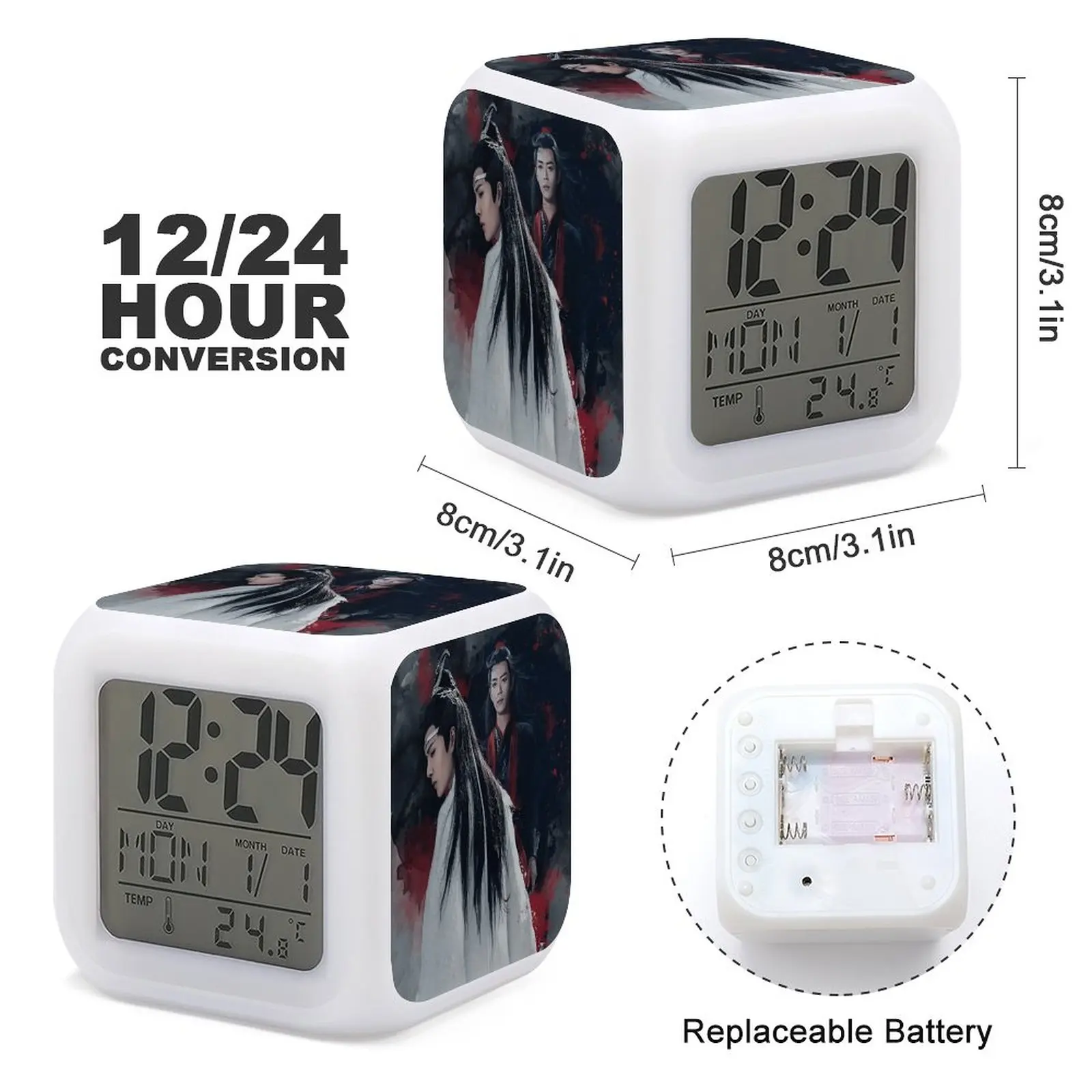 DIY Mute WangXian. THE UNTAMEDS Photographic Print LED Display Premium Colorful Color Changing Alarm Clock Kitchen Graphic Tim
DIY Mute WangXian. THE UNTAMEDS Photographic Print LED Display Premium Colorful Color Changing Alarm Clock Kitchen Graphic Tim
