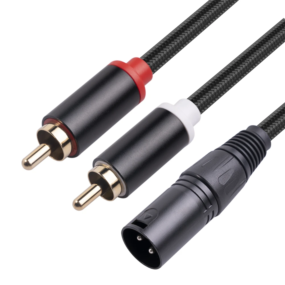 3-Pin XLR Male To 2-RCA Male Microphone Audio Cable Y Adapter Converter 1M 2M Canon Public To Double RCA Public Mixer Lotus
3-Pin XLR Male To 2-RCA Male Microphone Audio Cable Y Adapter Converter 1M 2M Canon Public To Double RCA Public Mixer Lotus