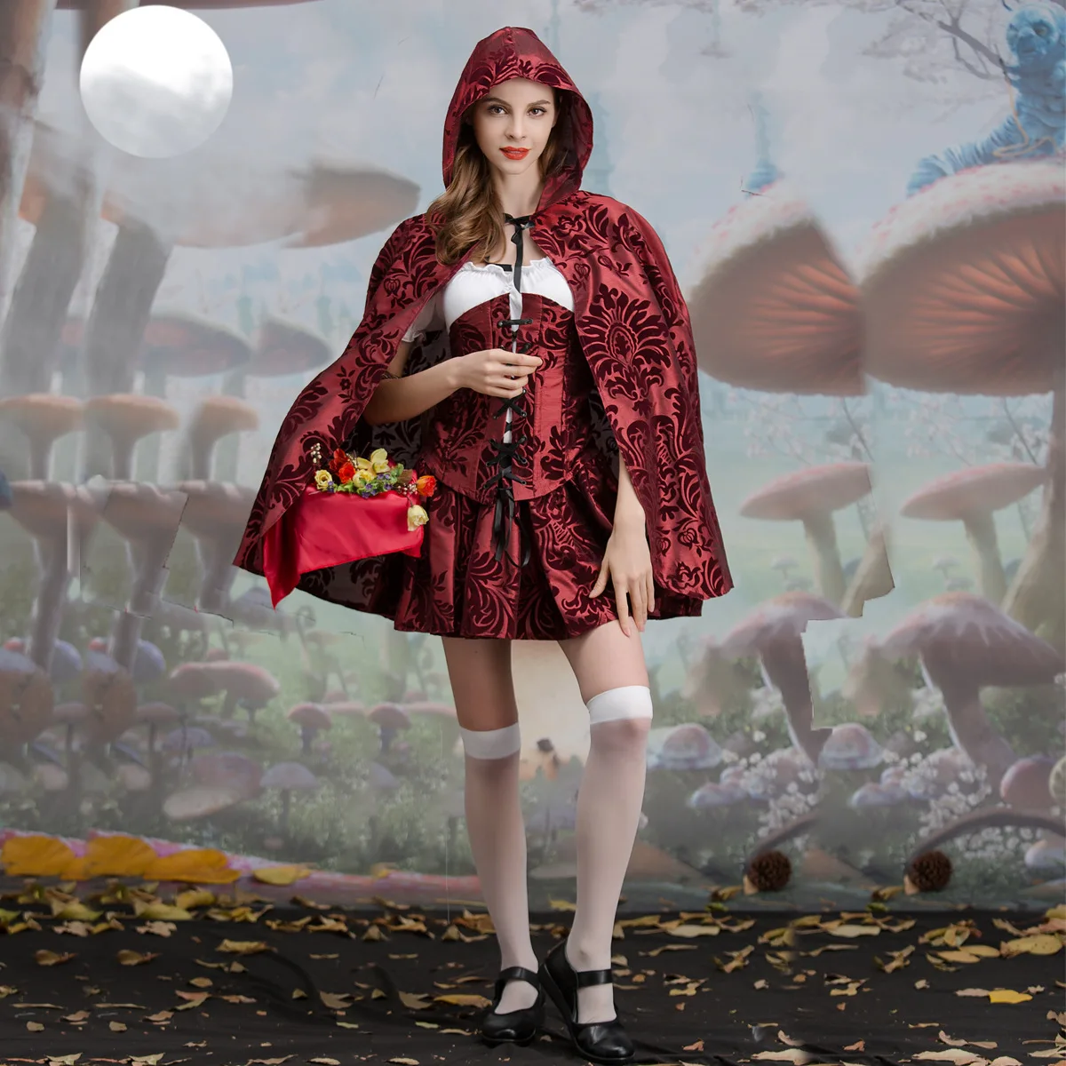 Plus Size Cosplay Costume Little Red Riding Hood Sexy Dress Adults Carnaval Purim Costume Women Halloween Costumes
Plus Size Cosplay Costume Little Red Riding Hood Sexy Dress Adults Carnaval Purim Costume Women Halloween Costumes