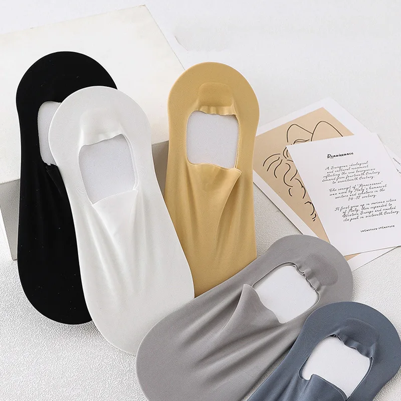 Нескользящие мужские носки из ледяного шелка, мужские низкие невидимые носки, чулочно-носочные изделия, летние носки без следов, Повседневн... 
Нескользящие мужские носки из ледяного шелка, мужские низкие невидимые носки, чулочно-носочные изделия, летние носки без следов, Повседневн...