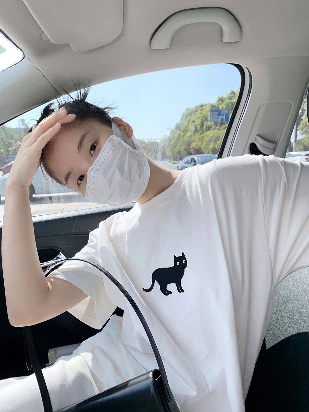 Women Cotton Black Cat Printing Oversized Short Sleeve T-shirt Man Summer Brief Streetwear Lady Korean Shirt Clothes Loose Tee
Women Cotton Black Cat Printing Oversized Short Sleeve T-shirt Man Summer Brief Streetwear Lady Korean Shirt Clothes Loose Tee