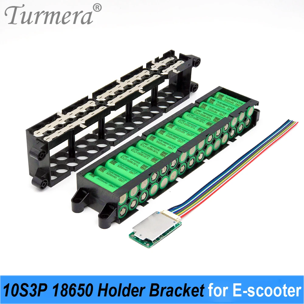 Turmera 36V 42V 10S3P 18650 Battery Holder with Welding Nickel 10S 15A BMS Board for Electric Bike E-Scooter Battery Repacle Use
Turmera 36V 42V 10S3P 18650 Battery Holder with Welding Nickel 10S 15A BMS Board for Electric Bike E-Scooter Battery Repacle Use