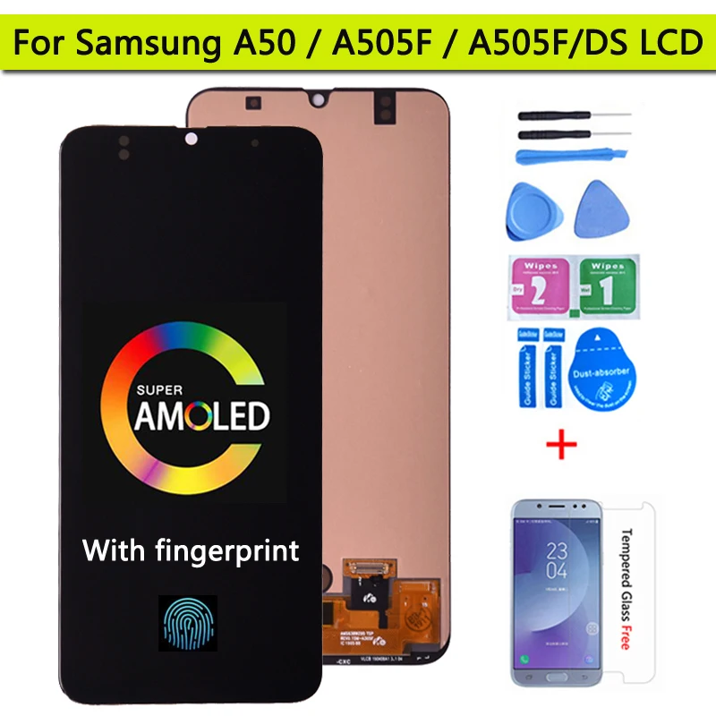 Super AMOLED 6.4Inch Display For Samsung Galaxy A50 SM-A505FN/DS A505F/DS LCD Display Touch Screen Digitizer For Samsung A50 lcd
Super AMOLED 6.4Inch Display For Samsung Galaxy A50 SM-A505FN/DS A505F/DS LCD Display Touch Screen Digitizer For Samsung A50 lcd