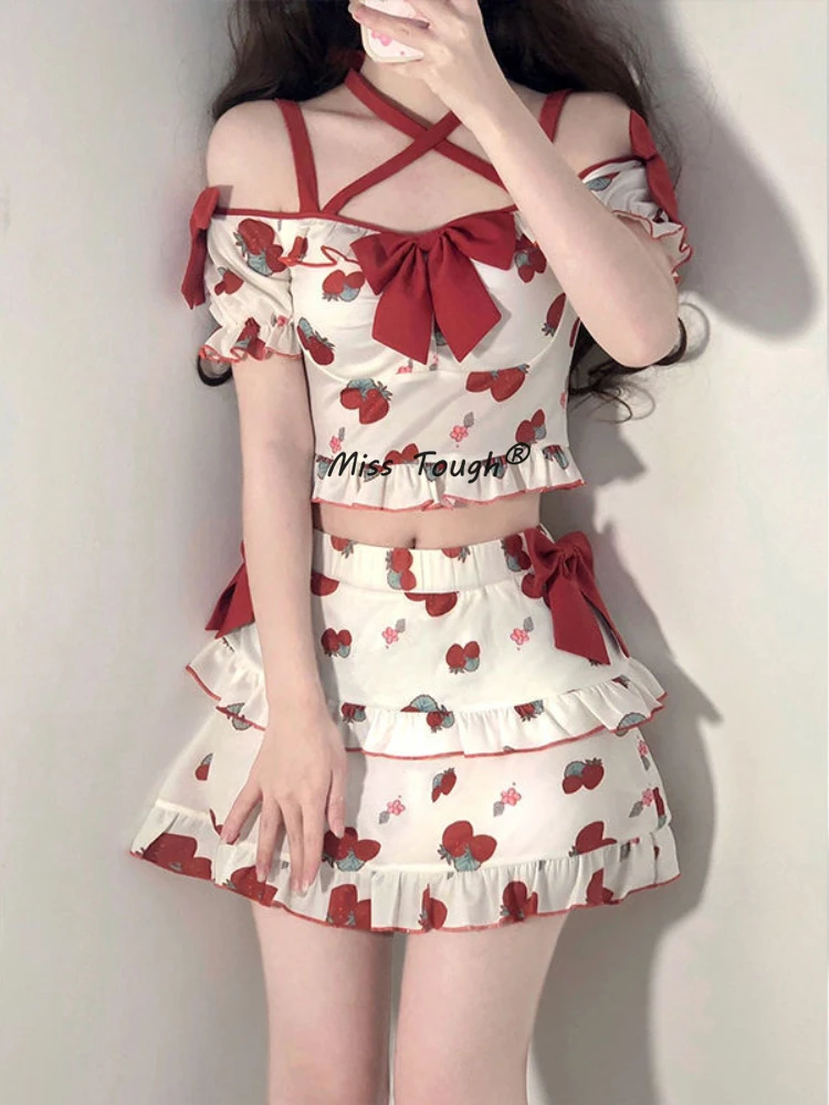Summer 2 Piece Skirt Suit Women Sweet Bow Short High Waist Skirt Set Female Casual Korean Fashion Lolita Kawaii Skirt Set 2022
Summer 2 Piece Skirt Suit Women Sweet Bow Short High Waist Skirt Set Female Casual Korean Fashion Lolita Kawaii Skirt Set 2022