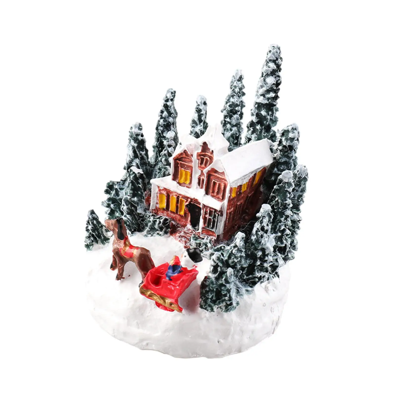 Christmas Snow Scene Village Light up House Miniature Resin Figurine with Warm
Christmas Snow Scene Village Light up House Miniature Resin Figurine with Warm