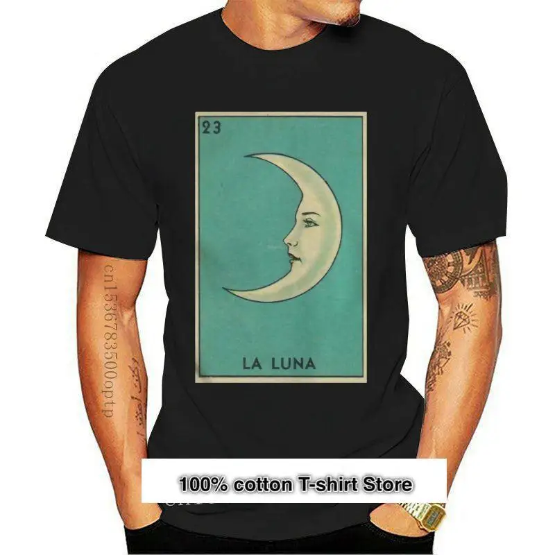 Camiseta divertida para hombre y mujer, camiseta novedosa de Tarot, La Luna, loteria-la Luna, camiseta fresca
Camiseta divertida para hombre y mujer, camiseta novedosa de Tarot, La Luna, loteria-la Luna, camiseta fresca