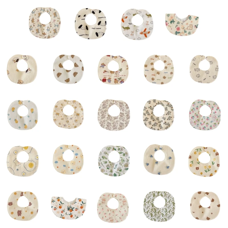 Cotton Muslin Infant Bibs Breathable Bandana Bibs Easy to Clean & Quick Drying
Cotton Muslin Infant Bibs Breathable Bandana Bibs Easy to Clean & Quick Drying