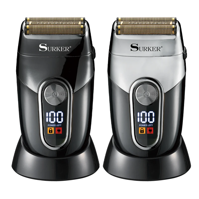 SURKER Bald Machine Whitener Trimmer Foil Hair Clippers USB Rechargeable LED Electric Shaver Razor Bald Head Shaving Machine
SURKER Bald Machine Whitener Trimmer Foil Hair Clippers USB Rechargeable LED Electric Shaver Razor Bald Head Shaving Machine