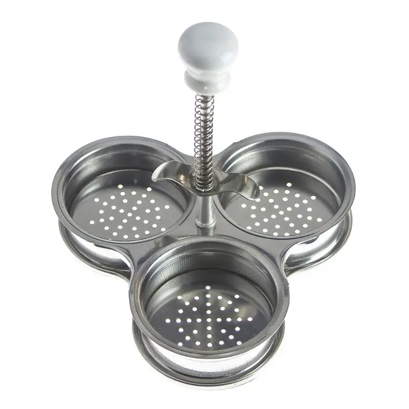 Stainless Steel Egg Poacher 3 Grid Steamer Eggs Boiler Multi Function Home Kitchen Gadgets
Stainless Steel Egg Poacher 3 Grid Steamer Eggs Boiler Multi Function Home Kitchen Gadgets