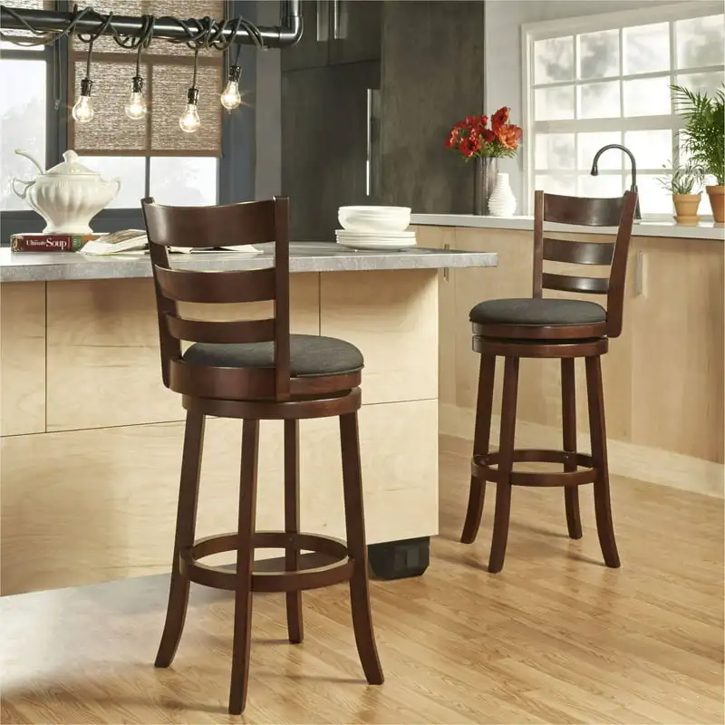 Ladder Back Swivel Height Stool, Dark Grey Linen Wooden chair Pouf ottoman Storage ottoman Folding stool Folding step stool Tel
Ladder Back Swivel Height Stool, Dark Grey Linen Wooden chair Pouf ottoman Storage ottoman Folding stool Folding step stool Tel