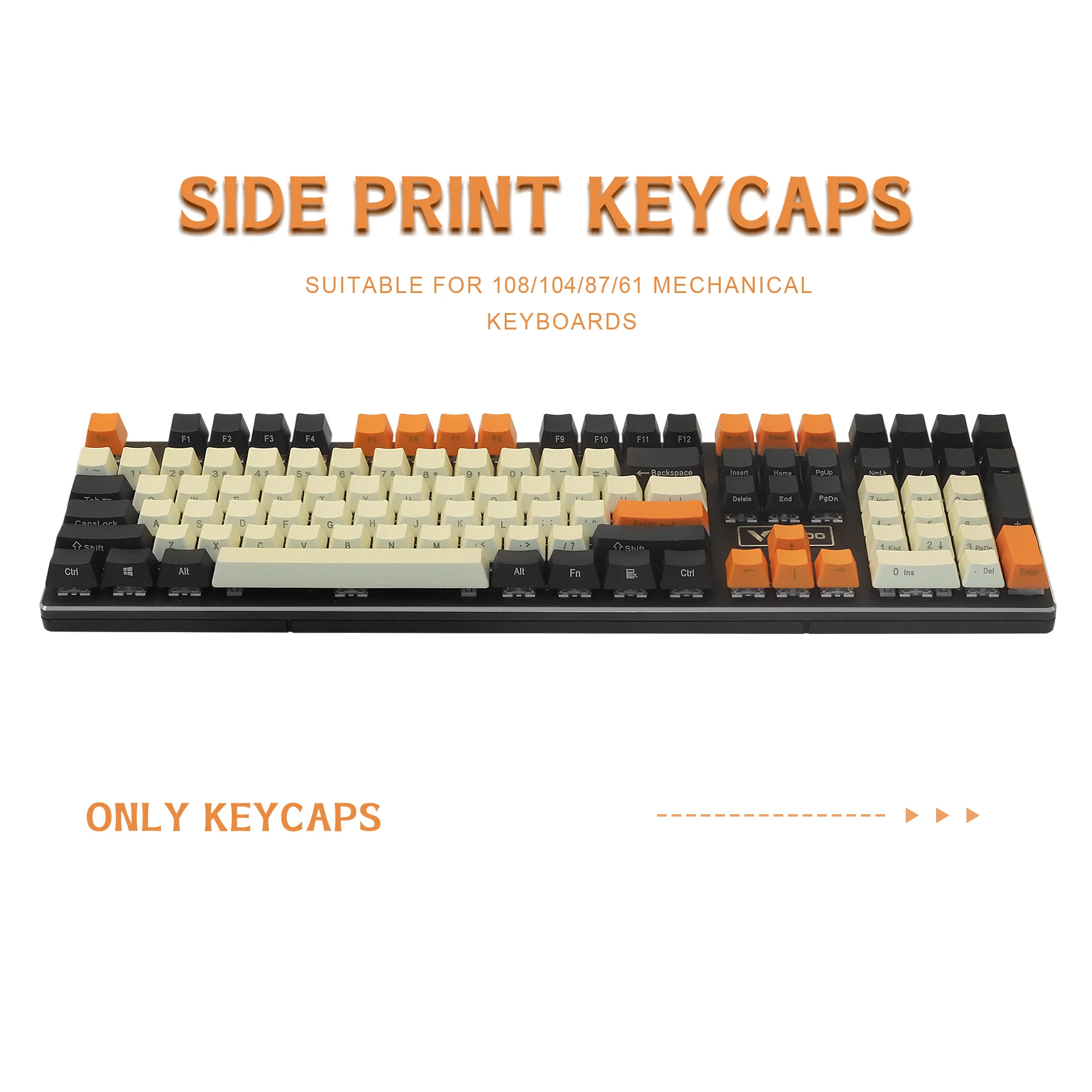 PBT OEM Keycaps Side Print Custom Keycap ANSI Layout for Cherry MX Switch 108/104/87/61 Keys Gaming Mechanical Keyboards Keycaps
PBT OEM Keycaps Side Print Custom Keycap ANSI Layout for Cherry MX Switch 108/104/87/61 Keys Gaming Mechanical Keyboards Keycaps