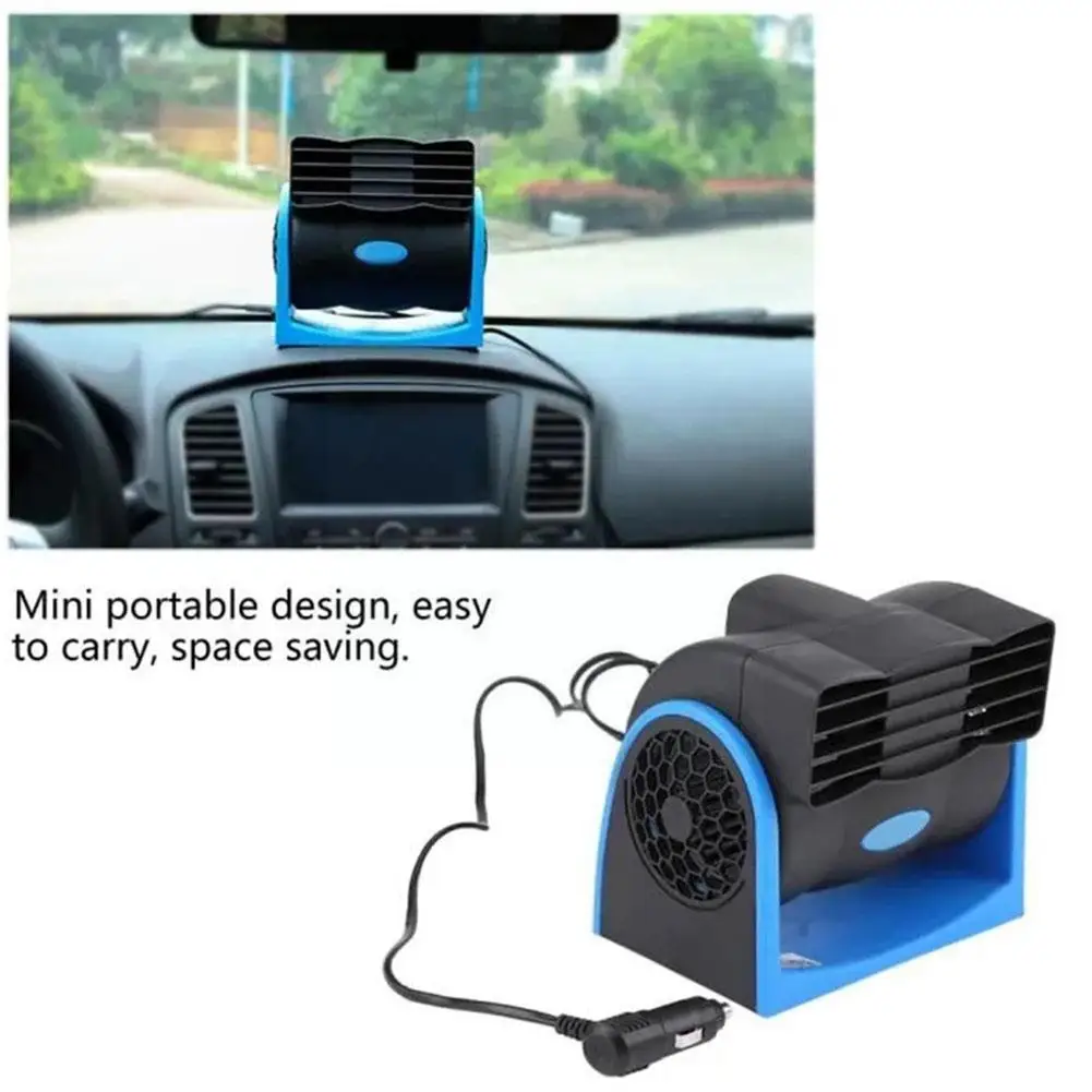 

12v 24v Portable Car Bladeless Air Conditioning Fan Super Speed Quiet Fan Summer Wind Automotive Car Large Supplies Adjusta W7x6