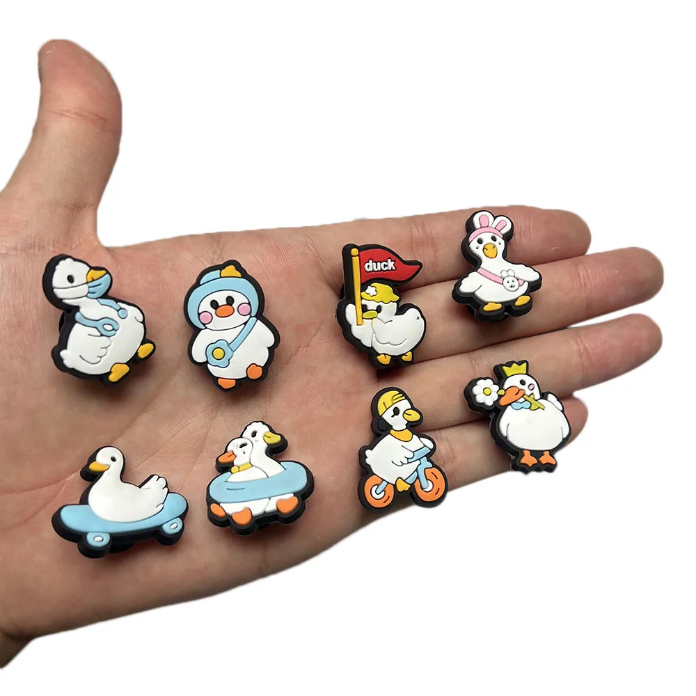 Hot Sell Cute little duck PVC Charms Paws Shoe Clips Decorations Croc Pins for Sneakers Fishbone Shoe Accessories Childre Gift 
Hot Sell Cute little duck PVC Charms Paws Shoe Clips Decorations Croc Pins for Sneakers Fishbone Shoe Accessories Childre Gift