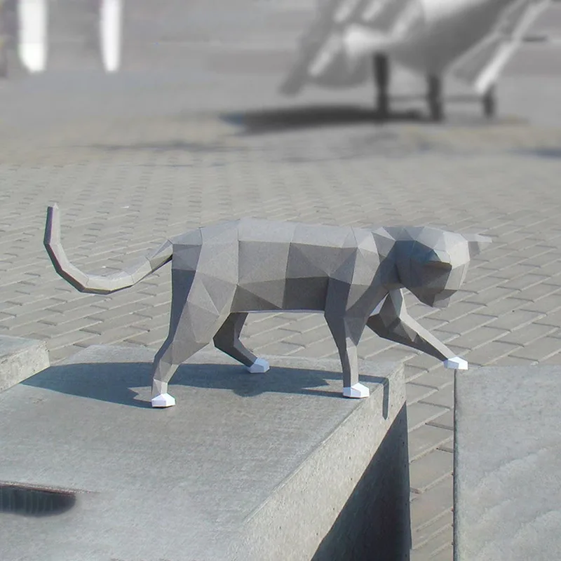 20cm high walking and playing cat 3D Animal Sculpture cat Papercraft bedroom Living Room handmade DIY Geometric origami model
20cm high walking and playing cat 3D Animal Sculpture cat Papercraft bedroom Living Room handmade DIY Geometric origami model