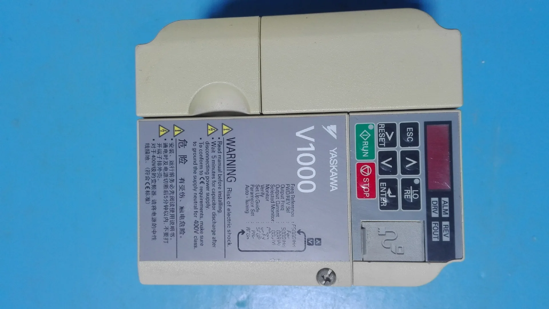 CIMR-VB4A0002BBA 0.75KW/0.4KW , Used one , 85% appearance new , 3 months warranty , fastly shipping
CIMR-VB4A0002BBA 0.75KW/0.4KW , Used one , 85% appearance new , 3 months warranty , fastly shipping