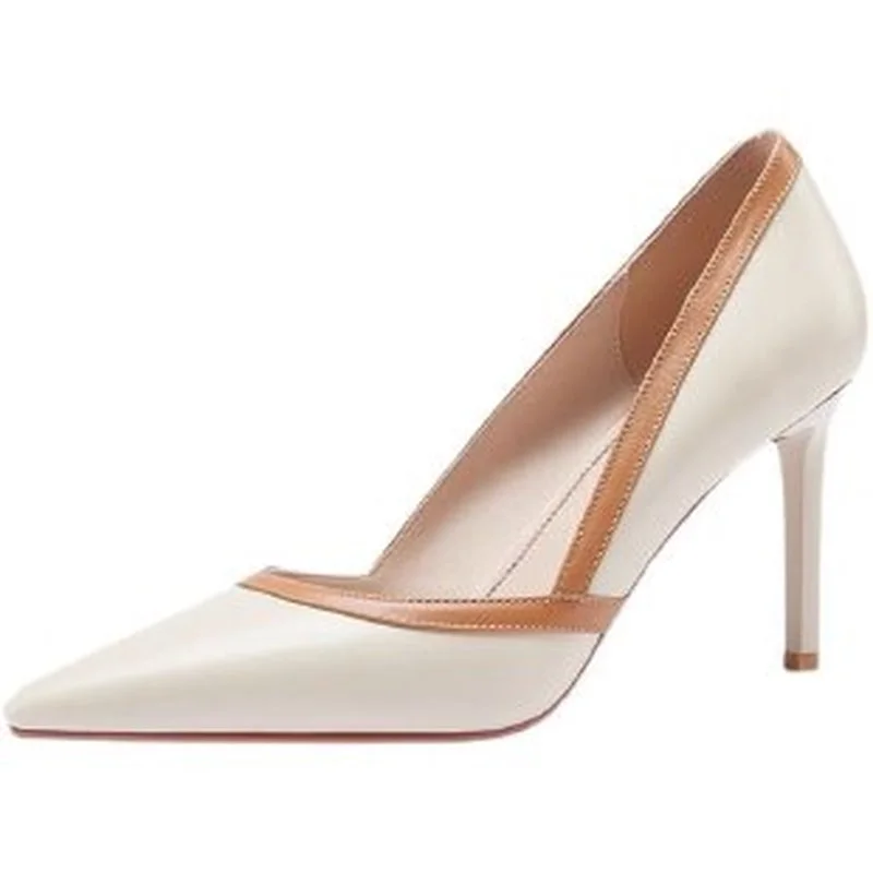 Sexy Stiletto High Heels Shallow Mouth Pointed Toe Shoes Women 2023 Spring and Autumn Color Matching Retro Women's Shoes
Sexy Stiletto High Heels Shallow Mouth Pointed Toe Shoes Women 2023 Spring and Autumn Color Matching Retro Women's Shoes