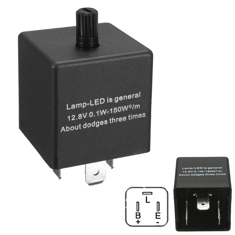 3 Pin Car Motorcycle LED Flasher Relay Adjustable Freauency Universal Electronic 12V For Turn Signal Light Blinker High Quality
3 Pin Car Motorcycle LED Flasher Relay Adjustable Freauency Universal Electronic 12V For Turn Signal Light Blinker High Quality