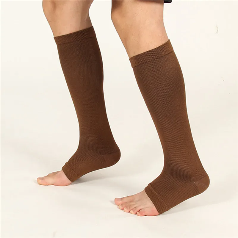 2 PCs Breathable Compression Stockings Knee High Open Toe Men Women Support Stockings 18-21mm
2 PCs Breathable Compression Stockings Knee High Open Toe Men Women Support Stockings 18-21mm