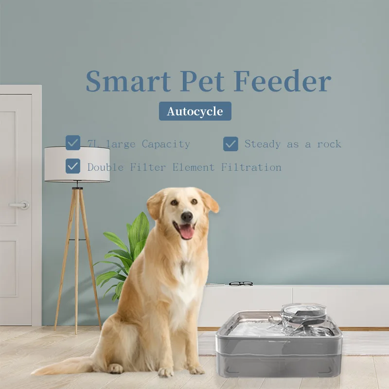 High Capacity Automatic Dog Feeder Drinker Running Water Bowl Dogs Cats Food Cat Drinking Fountain Waterer Medium Large For Pet
High Capacity Automatic Dog Feeder Drinker Running Water Bowl Dogs Cats Food Cat Drinking Fountain Waterer Medium Large For Pet