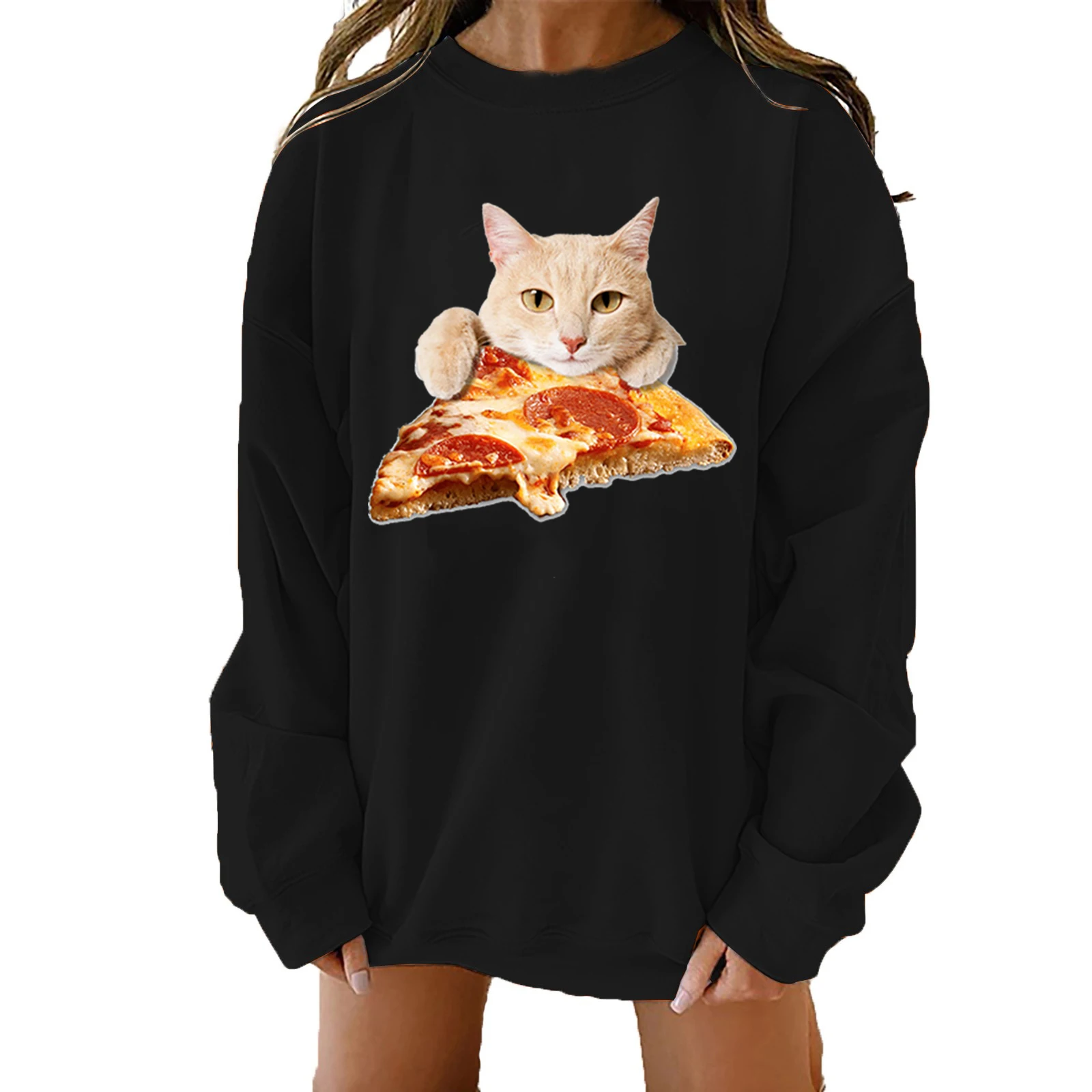 Kawaii Pizza Cat Print Hoody Woman Fleece Soft Hoodie O-Neck Casual Hoody Men Autumn Loose Sweatshirt Pizza Cat Hoodies Women
Kawaii Pizza Cat Print Hoody Woman Fleece Soft Hoodie O-Neck Casual Hoody Men Autumn Loose Sweatshirt Pizza Cat Hoodies Women