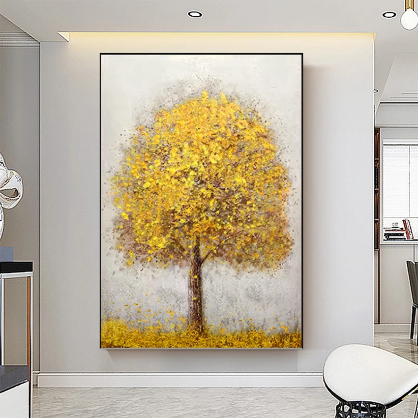 Gold Foil Fortune Tree Decoration Oil Painting Abstract Handmade Canvas Art Picture Large Size Poster Porch Aisle Hanging Mural
Gold Foil Fortune Tree Decoration Oil Painting Abstract Handmade Canvas Art Picture Large Size Poster Porch Aisle Hanging Mural