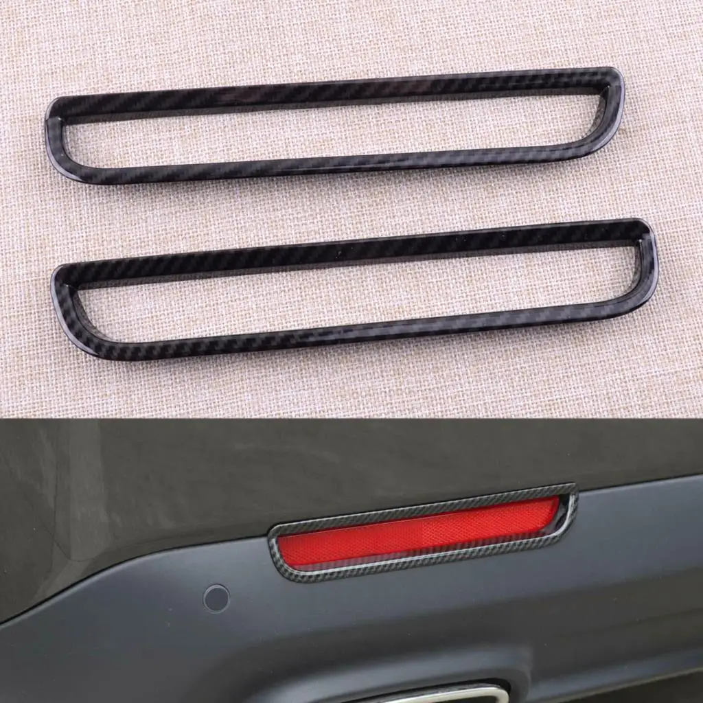 2Pcs Plastic Car Rear Fog Light Lamp Frame Trim Cover Black Carbon Fiber Style Fit for Dodge Challenger 2015 2016 2017 2018 2019
2Pcs Plastic Car Rear Fog Light Lamp Frame Trim Cover Black Carbon Fiber Style Fit for Dodge Challenger 2015 2016 2017 2018 2019