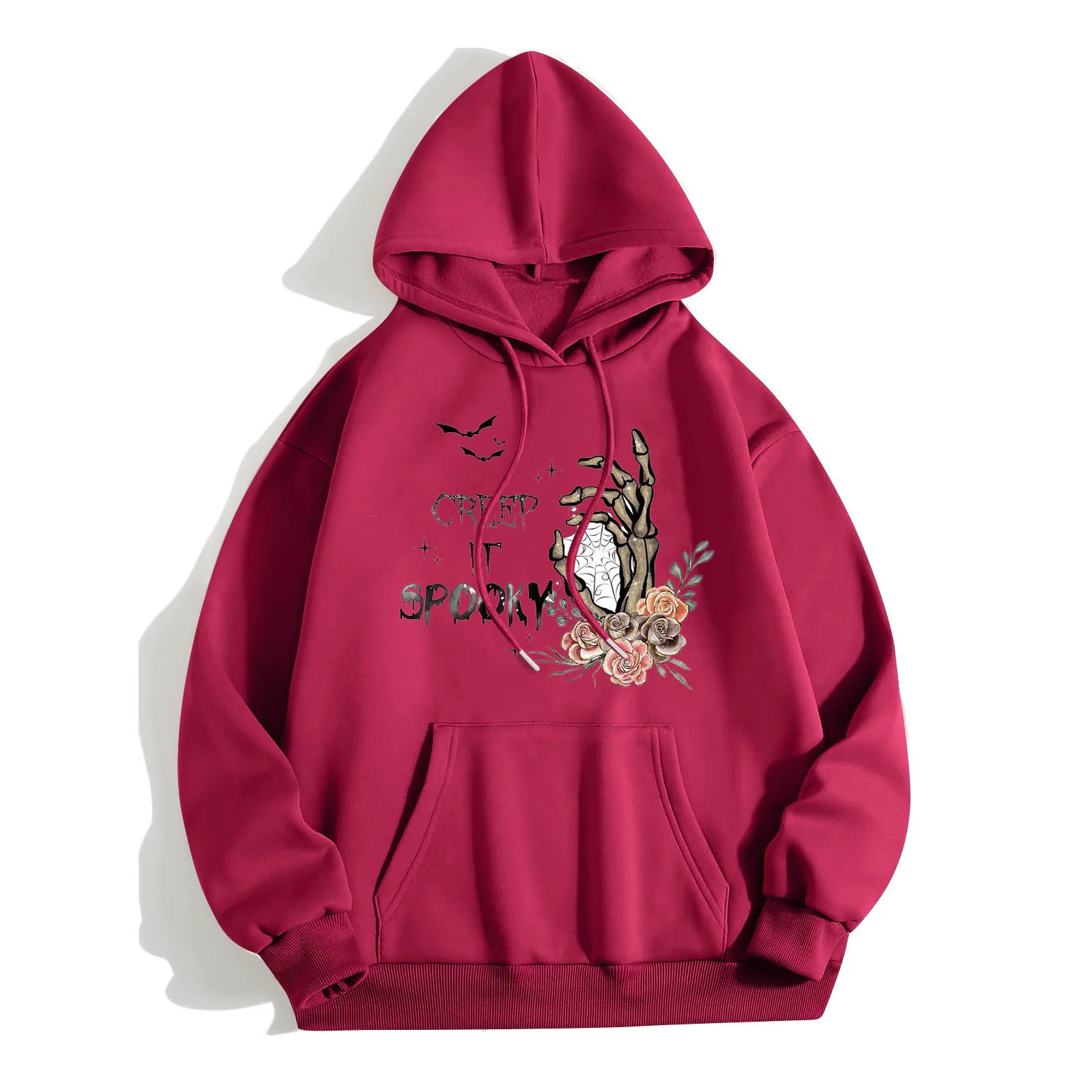 Long Sleeve with Pocket Women's Alphabet Halloween Print Fashion Cool Autumn Winter Long Sleeve Drawstring Womens over Zip
Long Sleeve with Pocket Women's Alphabet Halloween Print Fashion Cool Autumn Winter Long Sleeve Drawstring Womens over Zip