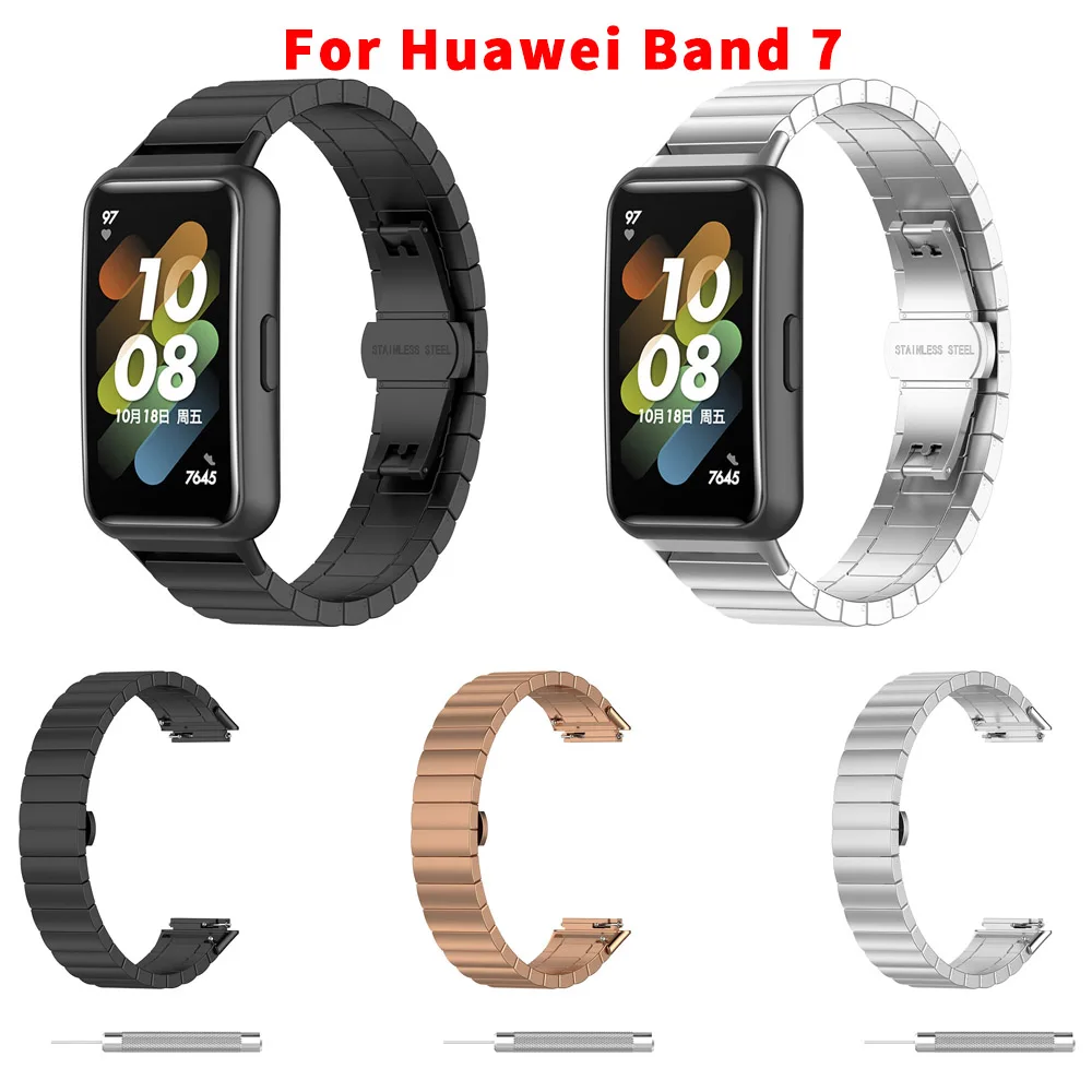 Stainless Steel Watchband Replacement Strap For Huawei band 7 Luxury Metal Belt for Huawei band 7 Smart Watch Accessories
Stainless Steel Watchband Replacement Strap For Huawei band 7 Luxury Metal Belt for Huawei band 7 Smart Watch Accessories