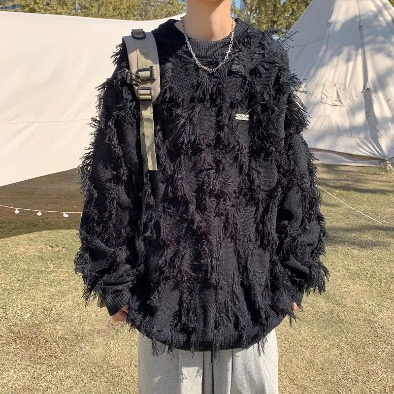 Women's knitted tassel wool sweater retro jacquard knitwear loose campus Harajuku retro long-sleeved pullover sweater clothes
Women's knitted tassel wool sweater retro jacquard knitwear loose campus Harajuku retro long-sleeved pullover sweater clothes