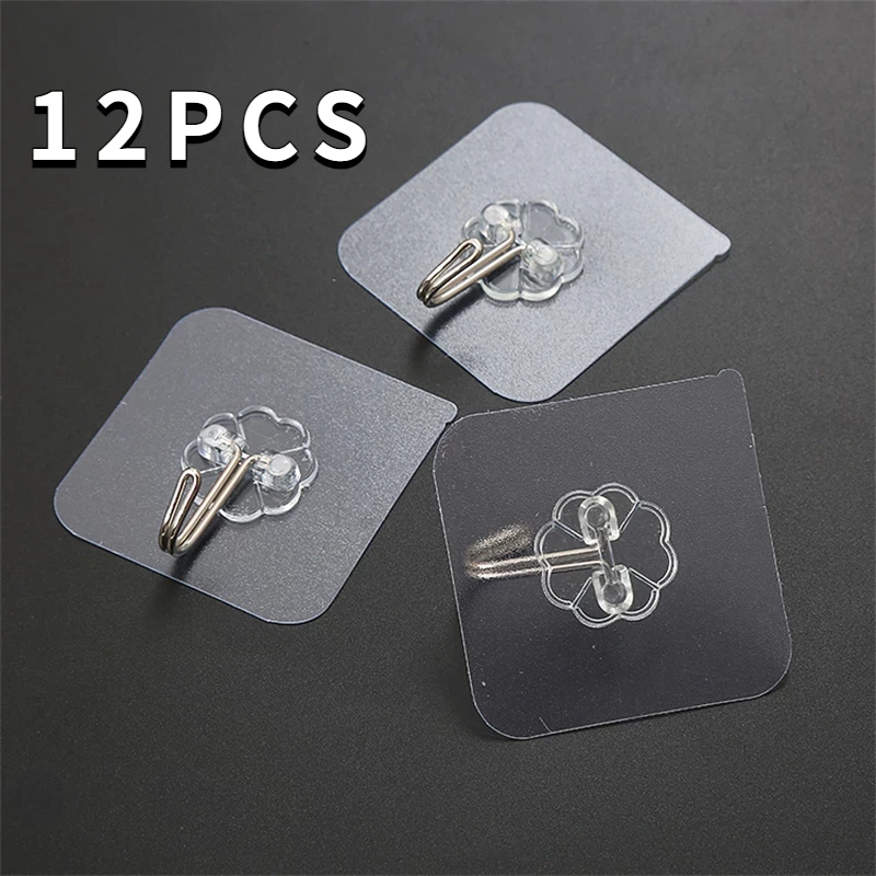 12pcs Transparent Self-adhesive Hooks Stainless Steel Hooks for Kitchen Bathroom Door Wall Bathroom Organization Storage Hanger
12pcs Transparent Self-adhesive Hooks Stainless Steel Hooks for Kitchen Bathroom Door Wall Bathroom Organization Storage Hanger