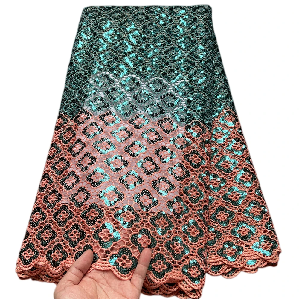 LJ New Arrivals Soft Textile High Quality Water Soluble Africa Guipure Cord Lace Fabrics With Sequins Fashion Women Dresses DIY
LJ New Arrivals Soft Textile High Quality Water Soluble Africa Guipure Cord Lace Fabrics With Sequins Fashion Women Dresses DIY
