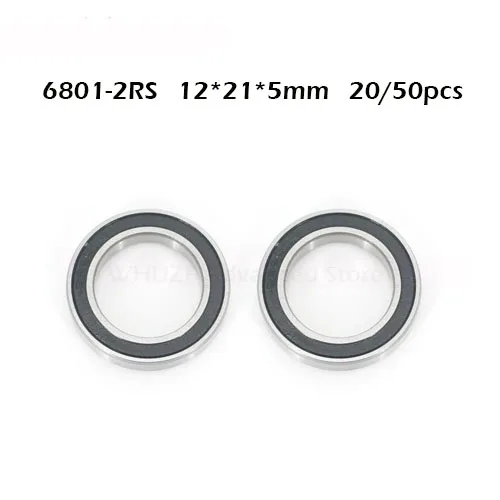 WHUZF Free Shipping 20/50/100PCSPCS 6801 2RS Bearing 12*21*5 mm ABEC-1 Metric Thin Section 61801RS 6801 RS Ball Bearings 6801RS
WHUZF Free Shipping 20/50/100PCSPCS 6801 2RS Bearing 12*21*5 mm ABEC-1 Metric Thin Section 61801RS 6801 RS Ball Bearings 6801RS