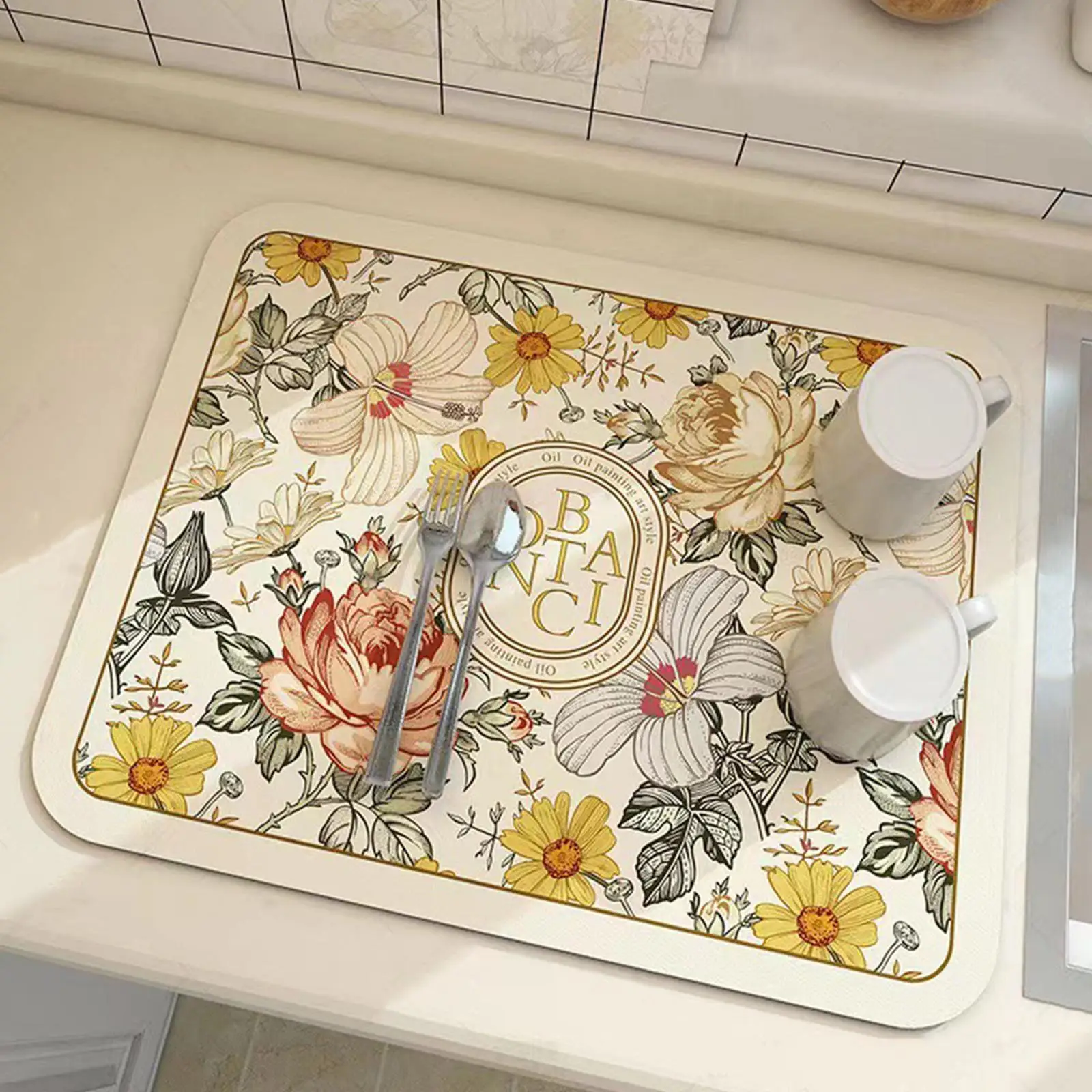 Fantasy Style Draining Mat Dish Drying Mat High Absorbent Tableware Draining Cushion Pad Thick Microfiber Table Mat Kitchen Mat
Fantasy Style Draining Mat Dish Drying Mat High Absorbent Tableware Draining Cushion Pad Thick Microfiber Table Mat Kitchen Mat