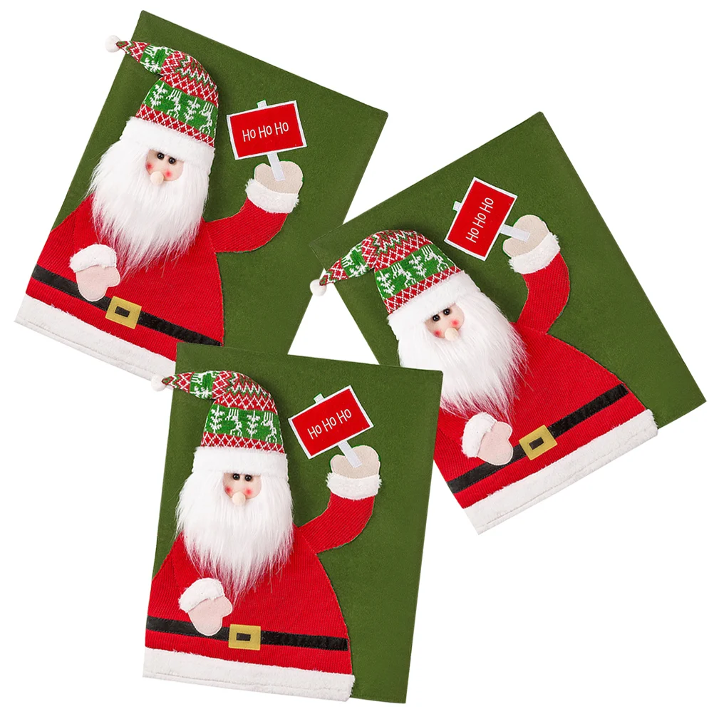 3 Pcs Kitchen Christmas Decorations Chair Cover Back Covers Ornaments Indoor Dining Room Green
3 Pcs Kitchen Christmas Decorations Chair Cover Back Covers Ornaments Indoor Dining Room Green
