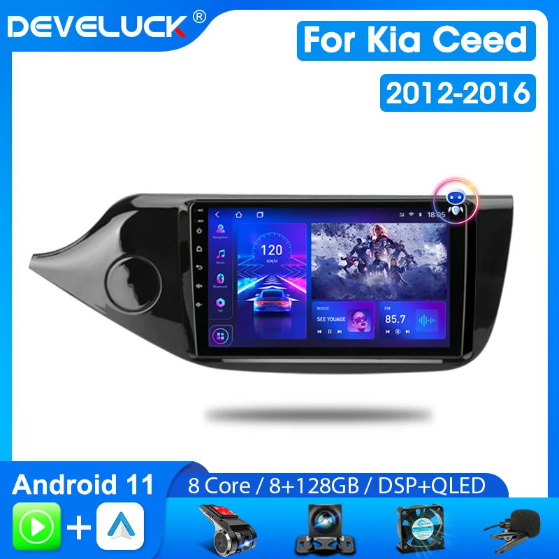 Develuck Android 2 Din Car Radio for KIA Cee'd CEED JD 2012-2018 Multimedia Video Player Navigation GPS Carplay Auto Stereo DVD
Develuck Android 2 Din Car Radio for KIA Cee'd CEED JD 2012-2018 Multimedia Video Player Navigation GPS Carplay Auto Stereo DVD