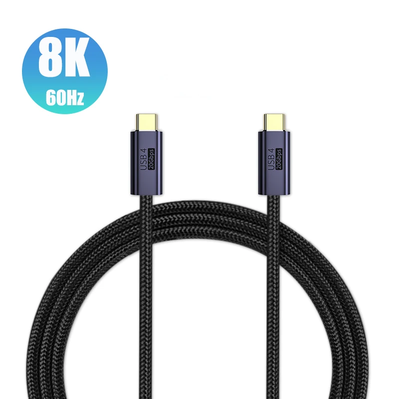 Fast Charging Usb4 Thunderbolt 3 Cable PD 100W 5A Usb Type C to Type C Cable 8K@60Hz 40Gbps Data Cord for Macbook Pro 2/3m
Fast Charging Usb4 Thunderbolt 3 Cable PD 100W 5A Usb Type C to Type C Cable 8K@60Hz 40Gbps Data Cord for Macbook Pro 2/3m