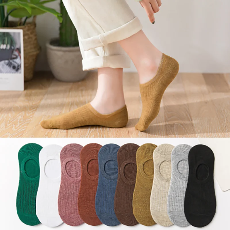 Women Ankle Boat Socks Silicone Anti-slip Invisible Socks 10 Pairs Mix Color Cotton Sock Slippers Low Cut No Show Socks For Girl
Women Ankle Boat Socks Silicone Anti-slip Invisible Socks 10 Pairs Mix Color Cotton Sock Slippers Low Cut No Show Socks For Girl