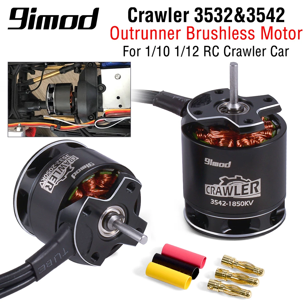 9imod 3542 3532 Crawler Outrunner Brushless Motor 1/10 1/12 for RC Crawler Car Axial SCX10 Traxxas TRX-4 TRX-6 Tamiya
9imod 3542 3532 Crawler Outrunner Brushless Motor 1/10 1/12 for RC Crawler Car Axial SCX10 Traxxas TRX-4 TRX-6 Tamiya