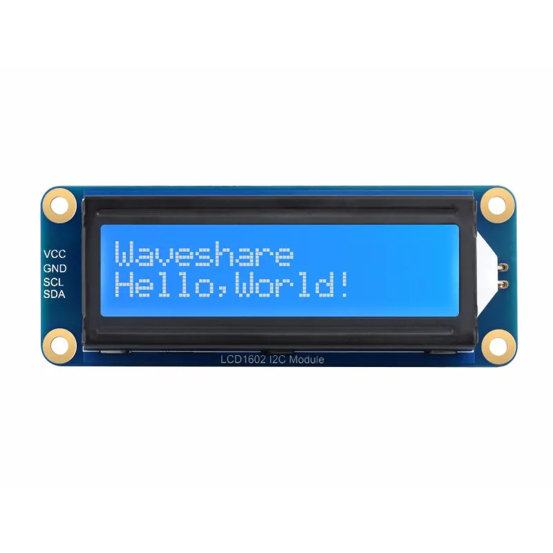 

LCD1602 I2C Module for Raspberry Pi/Raspberry Pi Pico/Jetson Nano, White Color With Blue Background, 16x2 Characters LCD 3.3V/5V