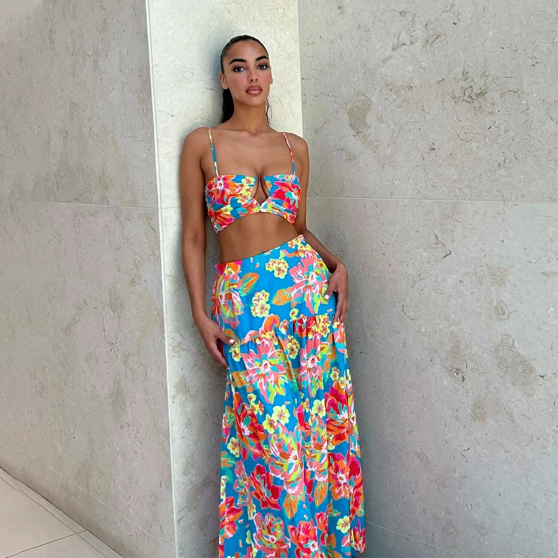Znaiml 2022 Summer Floral Printed Crop Top Midi Skirt 2 Pieces Set Women Sexy Party Beach Vacation Streetwear Dropshipping
Znaiml 2022 Summer Floral Printed Crop Top Midi Skirt 2 Pieces Set Women Sexy Party Beach Vacation Streetwear Dropshipping