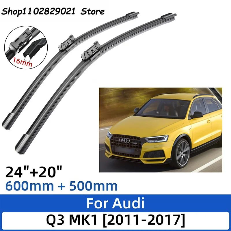 2PCS For Audi Q3 MK1 2011-2017 24"+20" Front Rear Wiper Blades Windshield Windscreen Window Cutter Accessories 2016 2017
2PCS For Audi Q3 MK1 2011-2017 24"+20" Front Rear Wiper Blades Windshield Windscreen Window Cutter Accessories 2016 2017
