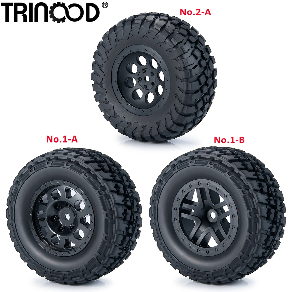 TRINOOD 4PCS RC Car Beadlock Rubber Tires Wheel Rim Set for 1/10 Short Course Truck Traxxas Slash ARRMA SENTON HPI HSP Parts
TRINOOD 4PCS RC Car Beadlock Rubber Tires Wheel Rim Set for 1/10 Short Course Truck Traxxas Slash ARRMA SENTON HPI HSP Parts