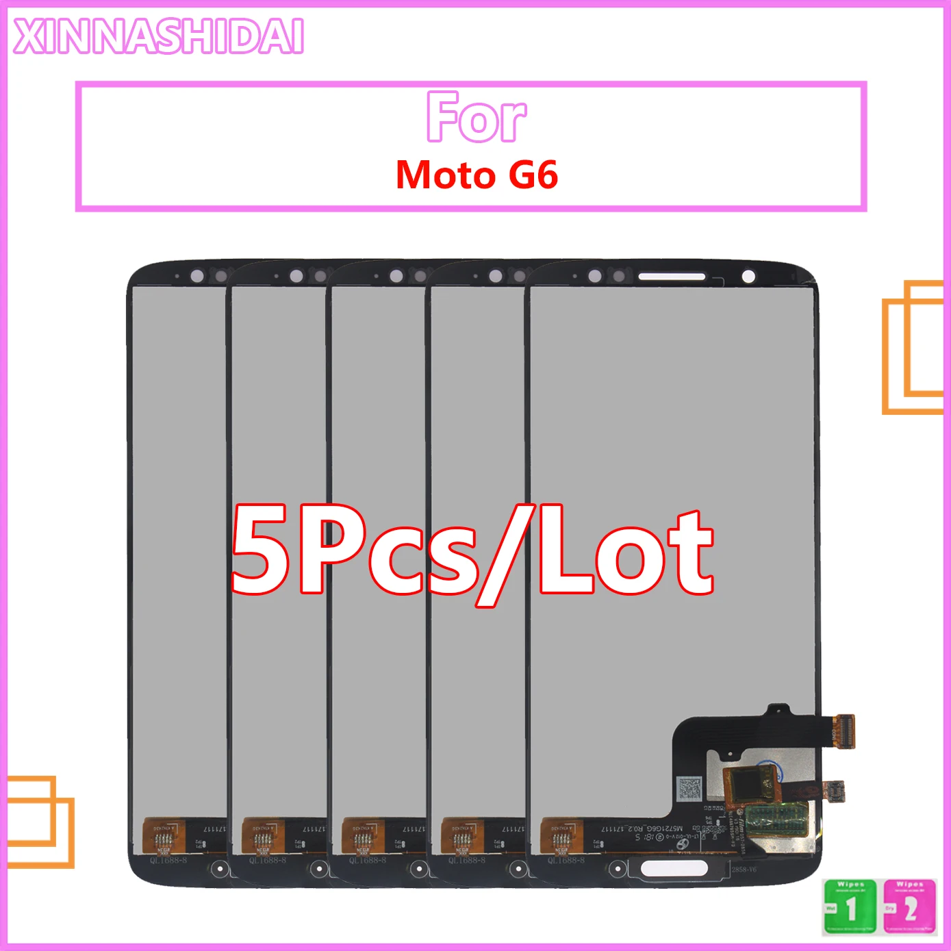 5pcs/lot LCD Display For Motorola Moto G6 Display LCD XT1925 Touch Screen Digitizer Assembly Complete Replace For Moto G6 XT1925
5pcs/lot LCD Display For Motorola Moto G6 Display LCD XT1925 Touch Screen Digitizer Assembly Complete Replace For Moto G6 XT1925
