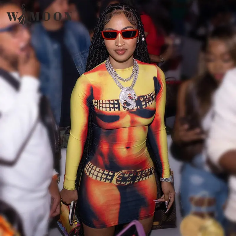 Женское облегающее платье Y2K с длинным рукавом и принтом тела, Новинка весна-лето 2023, Женская Клубная одежда с круглым вырезом, сексуальная одежда, мини-платья
Женское облегающее платье Y2K с длинным рукавом и принтом тела, Новинка весна-лето 2023, Женская Клубная одежда с круглым вырезом, сексуальная одежда, мини-платья