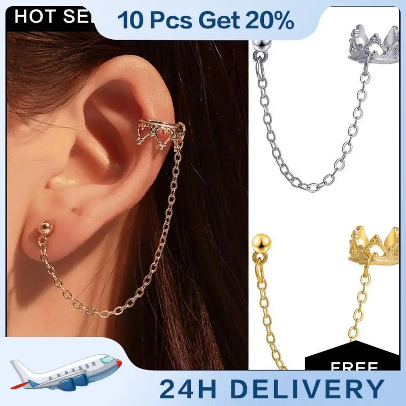 1pc Punk Rhinestone Ear Cuff Fashion Ear Clip Earrings Gifts Non Piercing Ear Clip Shiny For Women Girls Tassel Trendy Jewelry
1pc Punk Rhinestone Ear Cuff Fashion Ear Clip Earrings Gifts Non Piercing Ear Clip Shiny For Women Girls Tassel Trendy Jewelry