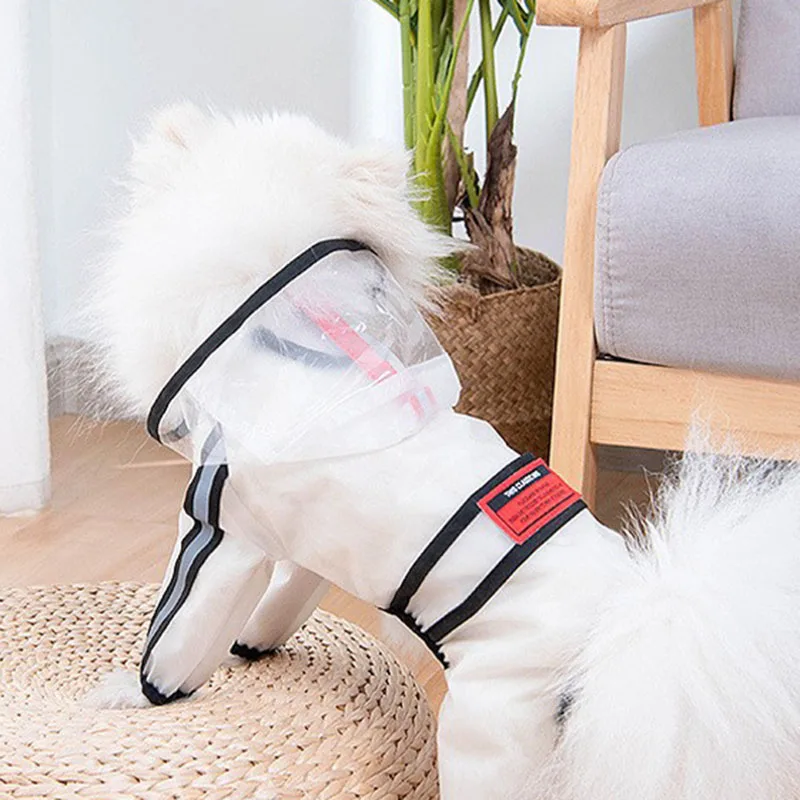 2023 Summer Pet Hooded Raincoat Reflective Transparent Waterproof Four Legged Coat Dog Clothing Corgi Bulldog Small Pet Apparel 
2023 Summer Pet Hooded Raincoat Reflective Transparent Waterproof Four Legged Coat Dog Clothing Corgi Bulldog Small Pet Apparel