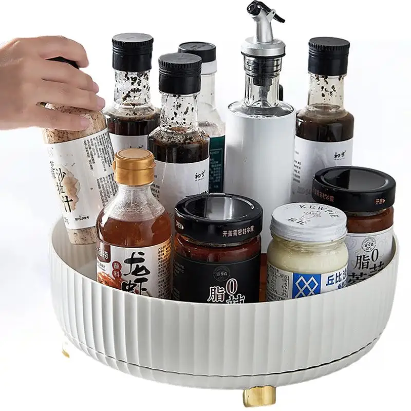 Kitchen Storage Multi Functional Rotating Storage Rack Seasoning Condiment Rack Seasoning Box Household Artifact Turntable
Kitchen Storage Multi Functional Rotating Storage Rack Seasoning Condiment Rack Seasoning Box Household Artifact Turntable