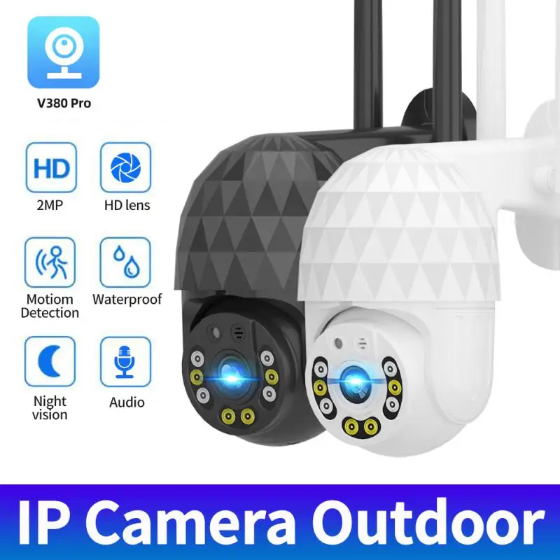 

Wifi Ip Camera Two-way Voice Intercom Night Vision Cctv Motion Detections 1080p 2 Million Pixels Wireless Cameras Infrared