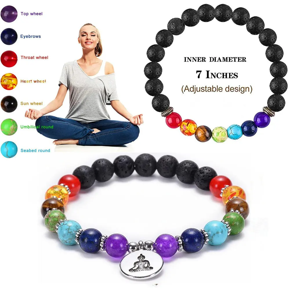 7 Chakra Yoga Bracelet For Women Men Tiger Eye Pink Quartz Beads Bracelet Healing Energy Anxiety Jewellery Mandala Bracelet Gift
7 Chakra Yoga Bracelet For Women Men Tiger Eye Pink Quartz Beads Bracelet Healing Energy Anxiety Jewellery Mandala Bracelet Gift